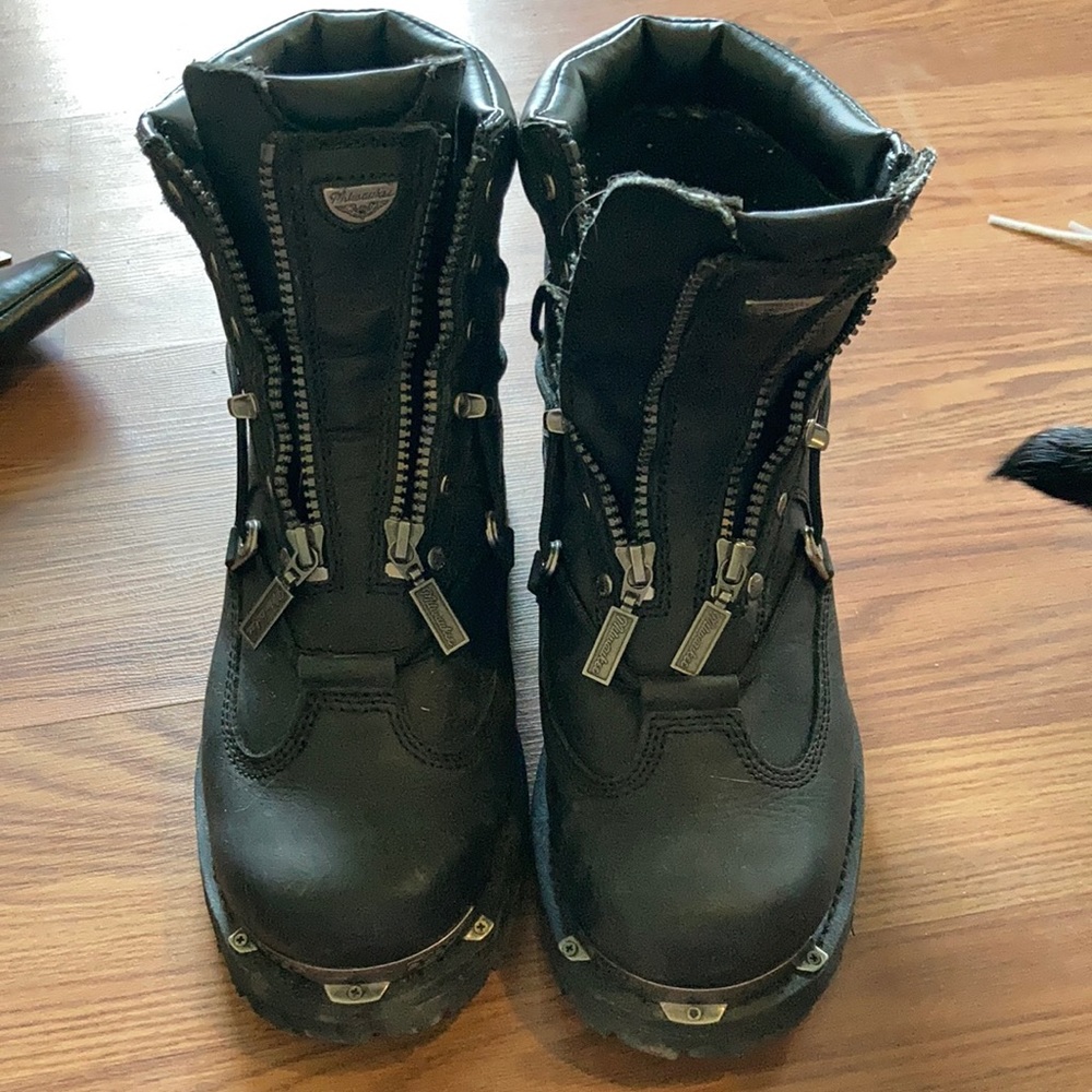 Milwaukee leather riding boots